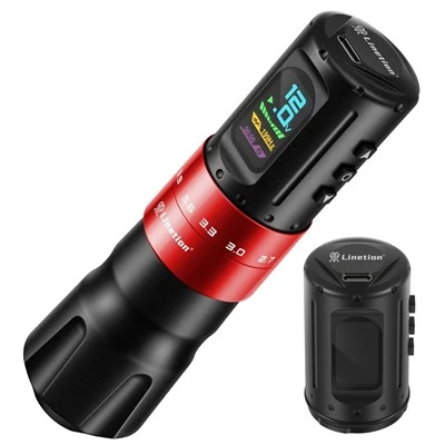 KT2 Kablosuz Dövme Tabancası Kalem Makinesi Seti Strok 2.7 ~ 4.5mm Arasında Ayarlanabilir Sanatçı İçin Dövme Kaynağı